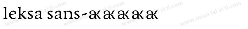 leksa sans字体转换